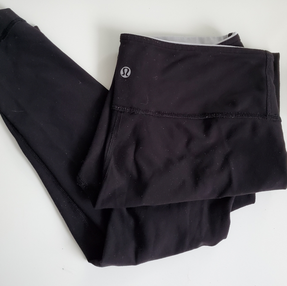 Lululemon Black Reversible long Leggings